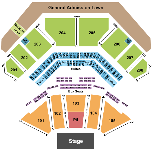Credit Union 1 Amphitheatre Iron Maiden Seating Chart